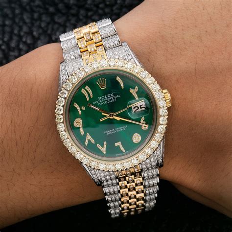 rolex arabic diamond bracelet.